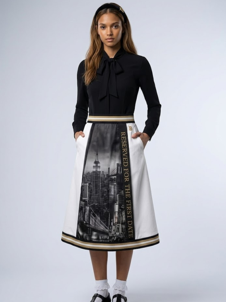 Women's Limited Edition NOLITA Midi Skirt | GARMENT DISTRICT Collection | BYMANYC ® New York