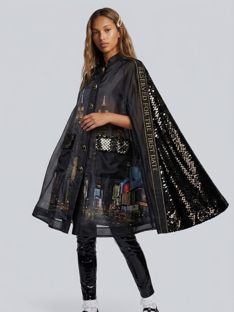 Women's Limited Edition TRIBECA Cape | GARMENT DISTRICT Collection | BYMANYC ® New York