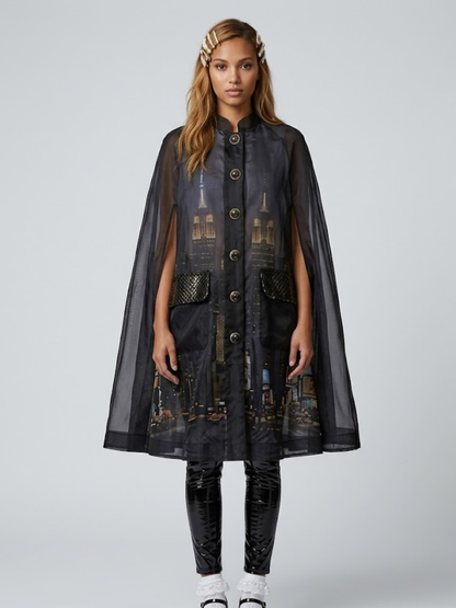 Women's Limited Edition TRIBECA Cape | GARMENT DISTRICT Collection | BYMANYC ® New York