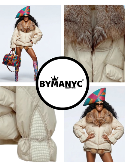 Women's Luxury Puffer Jacket ASPEN CHIC New Collection Prêt-À-Porter BYMANYC ® New York