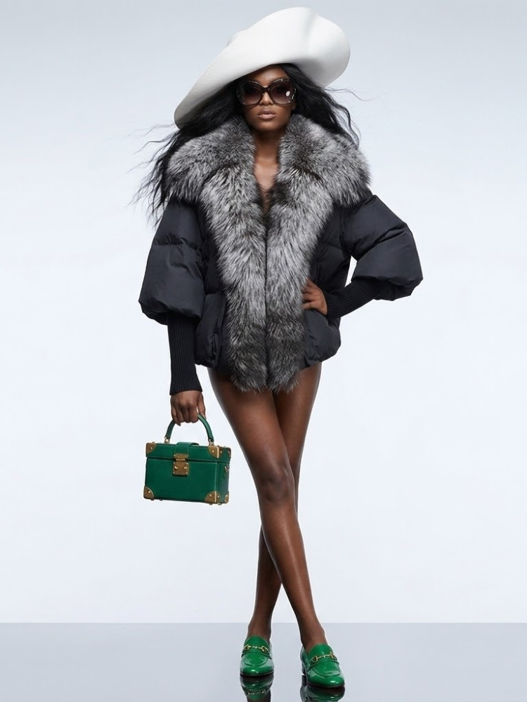 Women's Luxury Puffer Jacket ASPEN New Collection Prêt-À-Porter BYMANYC ® New York