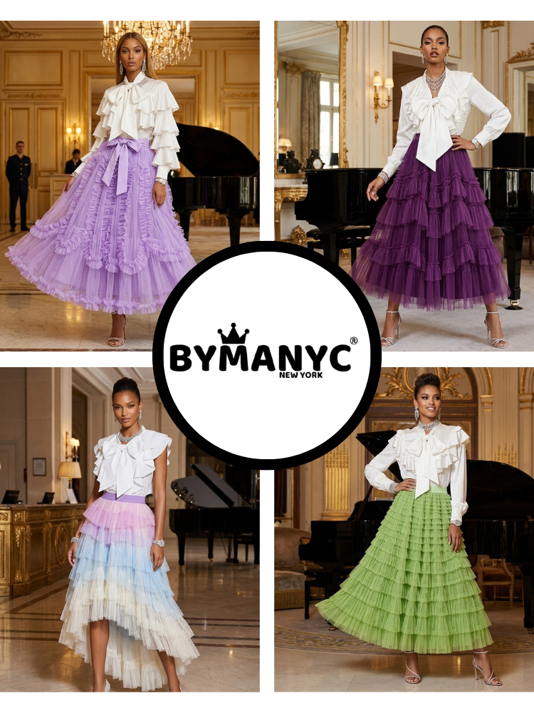 Women's Dusty Rose Tulle Skirt • SAINT-GERMAIN • New Collection PARIS LE MARAIS BYMANYC ® New York