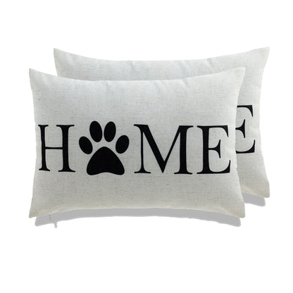 Home and Dog Throw Pillow - Set of 2