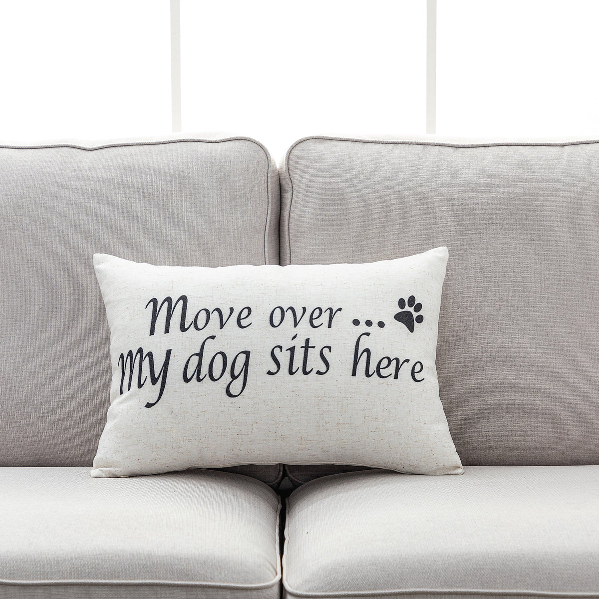 Home and Dog Throw Pillow - Set of 2