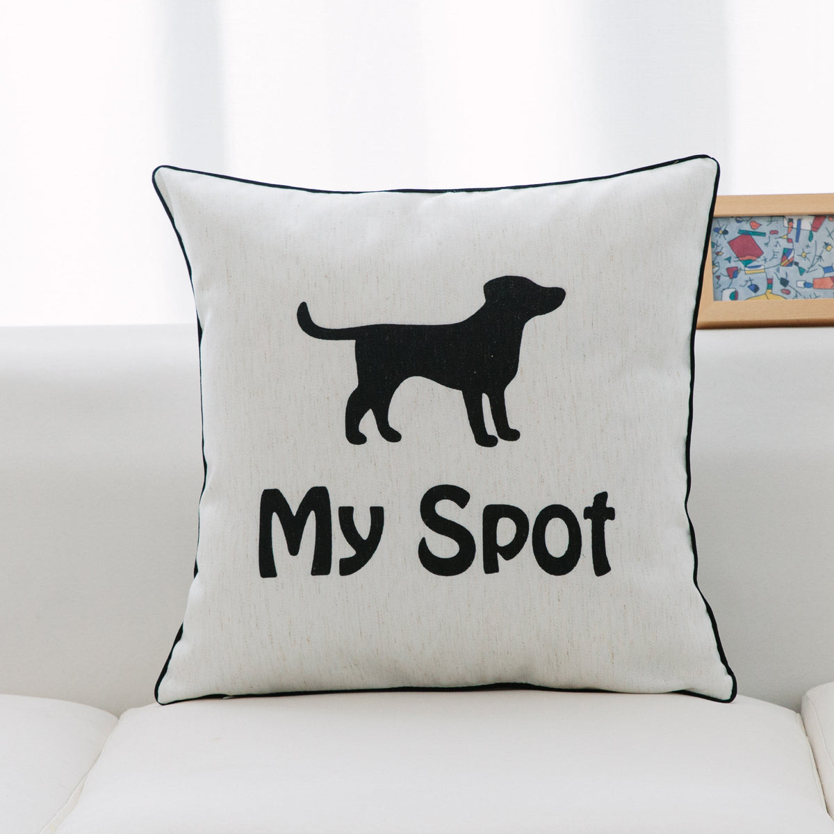 Home and Dog Throw Pillow - Set of 2
