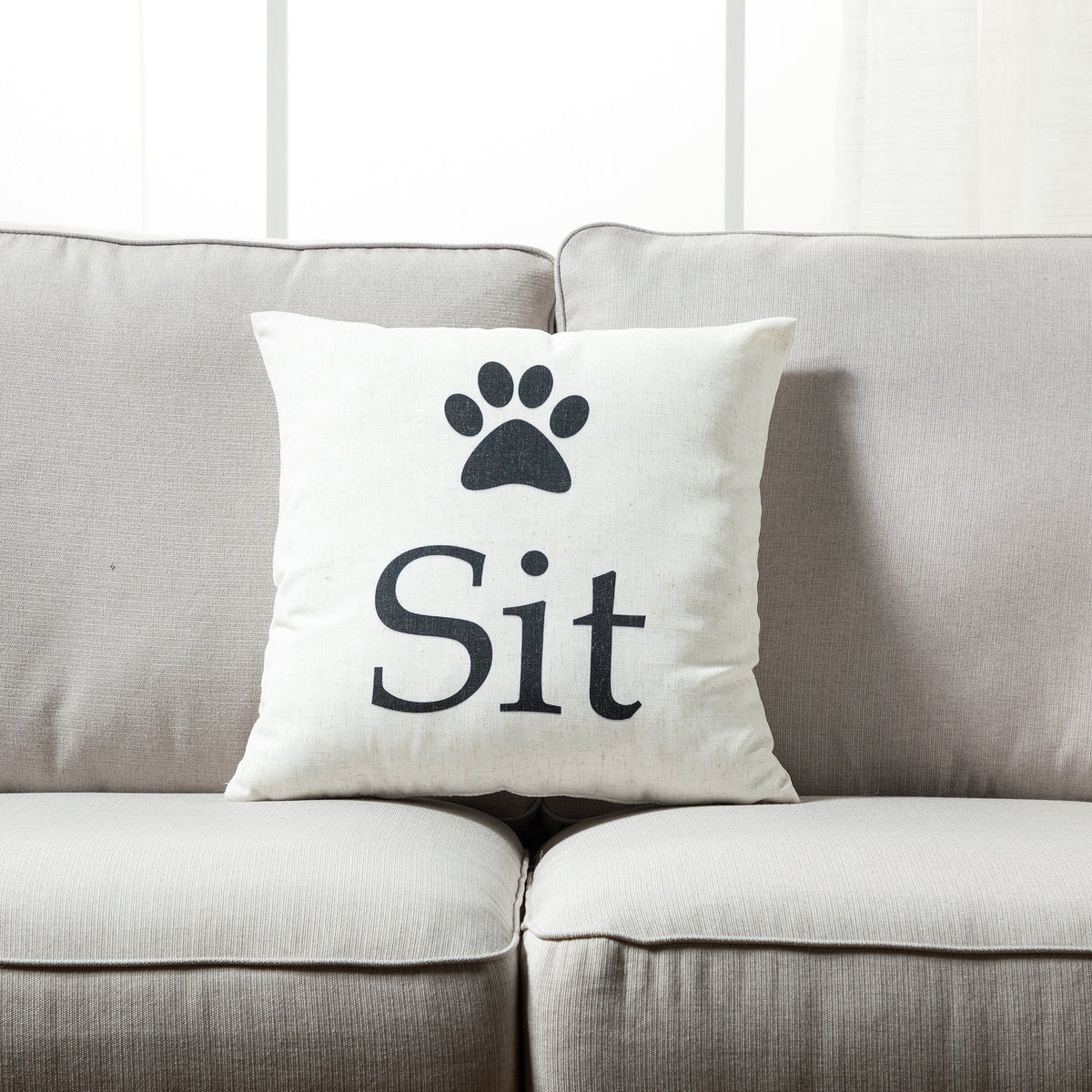 Home and Dog Throw Pillow - Set of 2
