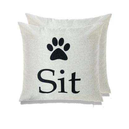Home and Dog Throw Pillow - Set of 2