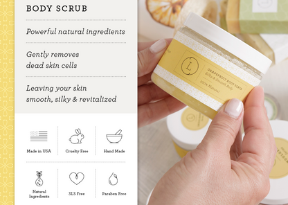 Grapefruit Shea Butter & Body Scrub Gift Set