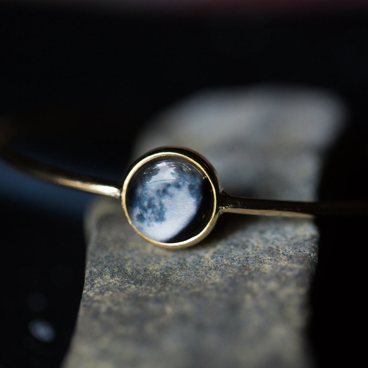 CLEARANCE My Moon Custom Stacking Bangle Bracelet
