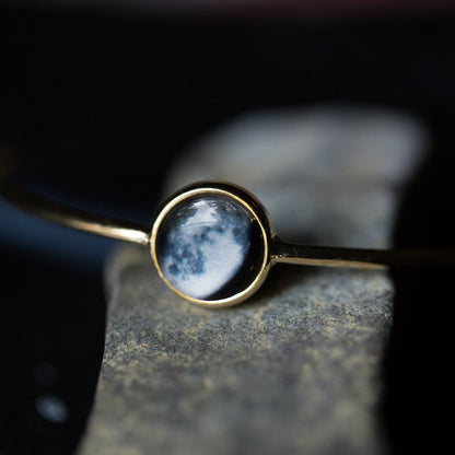 CLEARANCE My Moon Custom Stacking Bangle Bracelet