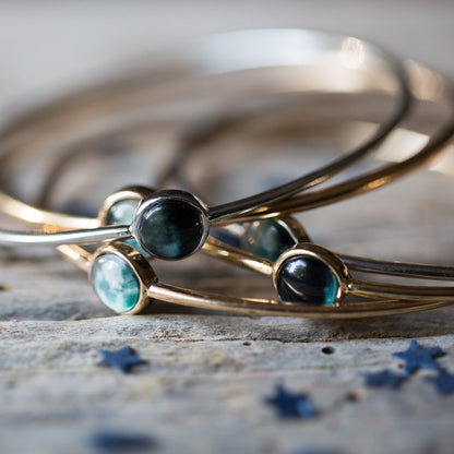 CLEARANCE Moon Phase Stacked Bangle Set
