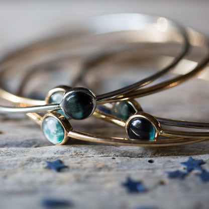 CLEARANCE My Moon Custom Stacking Bangle Bracelet