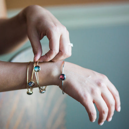 CLEARANCE Galaxy Stackable Bangle in Gold or Silver