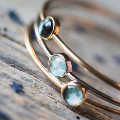 CLEARANCE My Moon Custom Stacking Bangle Bracelet