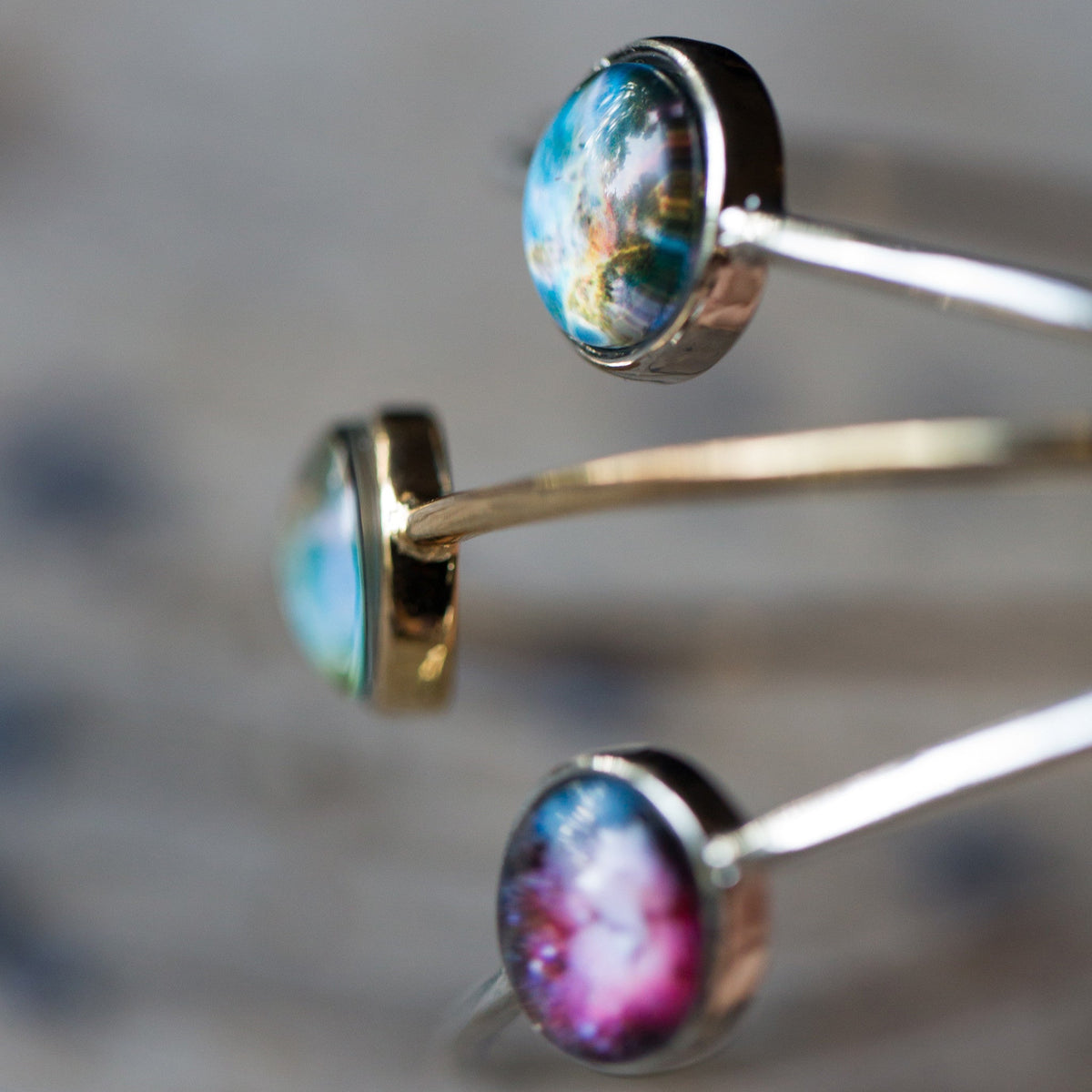 CLEARANCE Galaxy Stackable Bangle in Gold or Silver