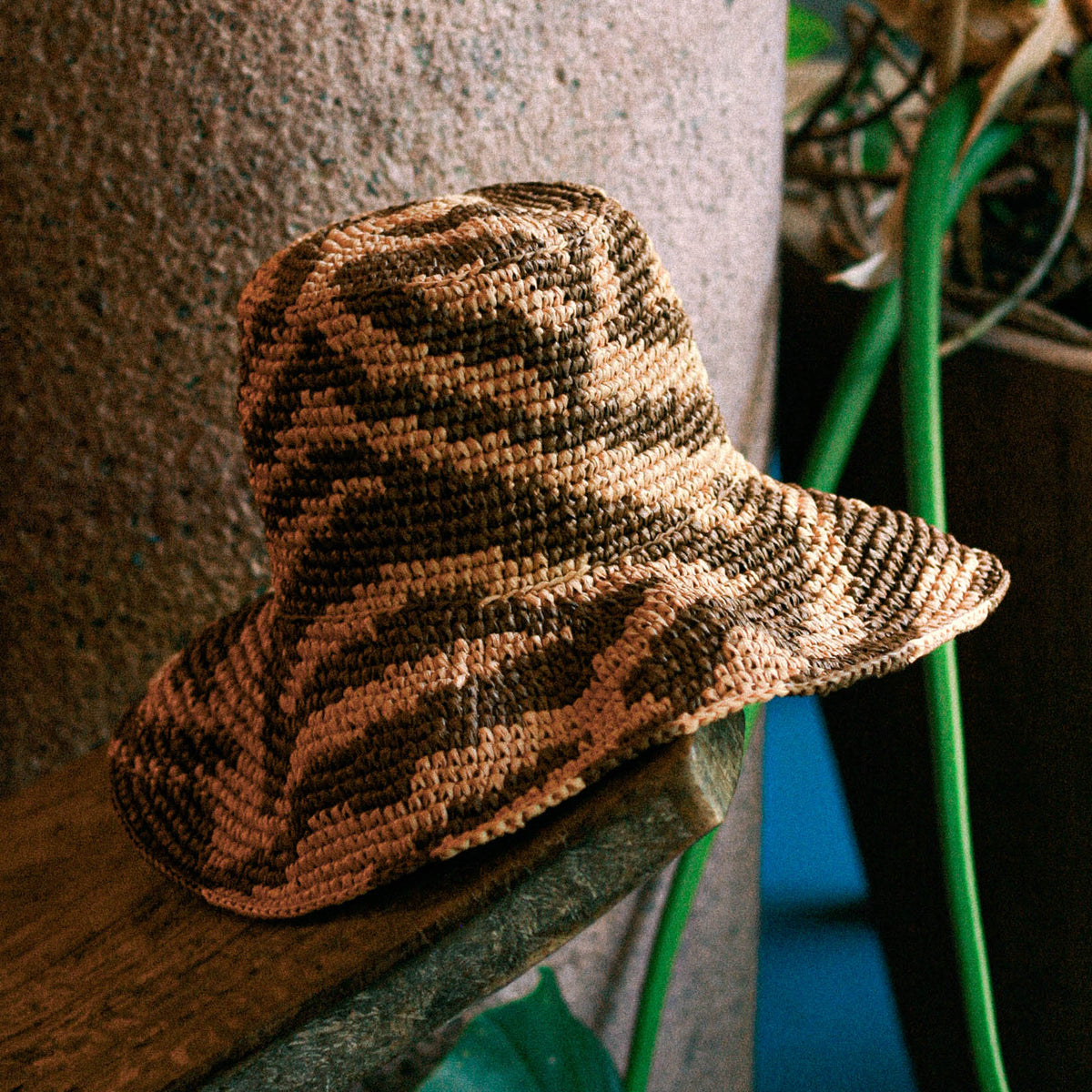 The Zenda Wide Brim Raffia Rancher Hat in Brown