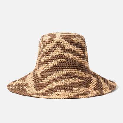 The Zenda Wide Brim Raffia Rancher Hat in Brown