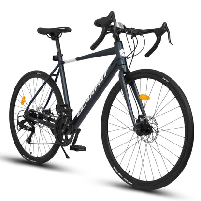 A28320R 700Cx28 Road Bike, Lightweight Aluminum Frame, Disc Brakes, 16-Speed, Fast Acceleration, Suitable for Men and Women, Ideal for High-Intensity Riding
