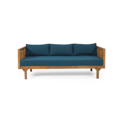 Claremont 3 Seater Daybed Teak Acacia Wood Water-Resistant Cushions