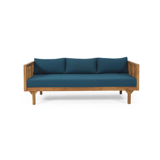 Claremont 3 Seater Daybed Teak Acacia Wood Water-Resistant Cushions