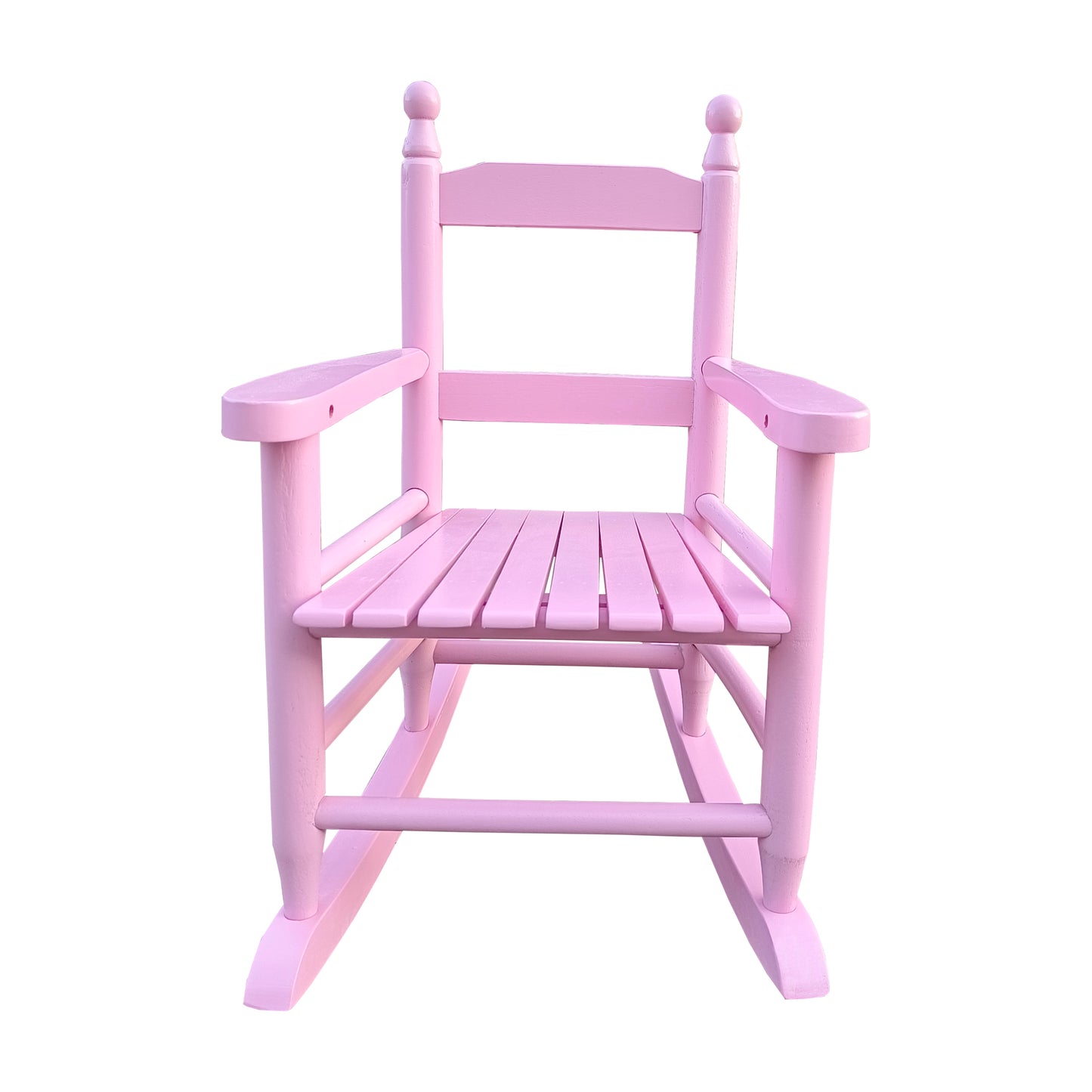 Children's Rocking Chair Light Pink Solid Wood Durable Indoor Outdoor