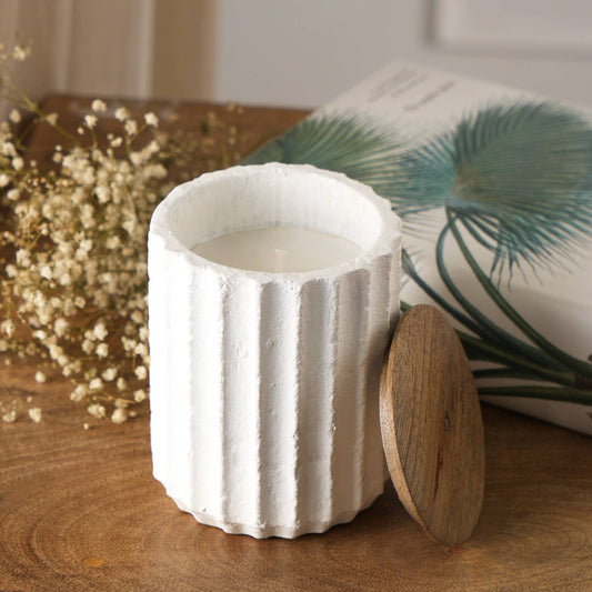 Jar Candle  Ecomix Wax Fill With Wooden Lid - Vanilla Lavender, 6oz