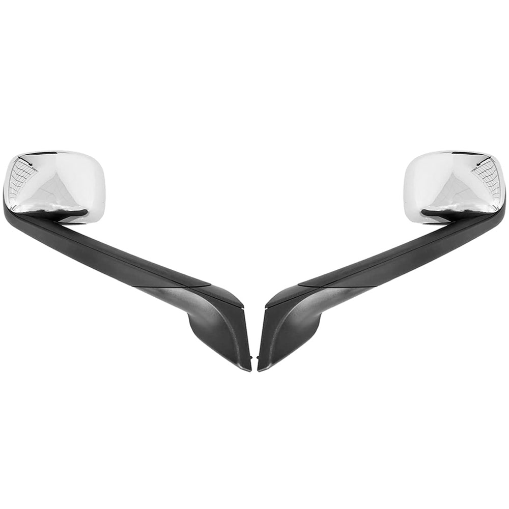 Chrome Hood Mirrors Compatible With New Freightliner Cascadia 2018-2021 Pair