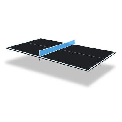 7*4ft Black Mid-Size Ping Pong Conversion Top Foldable & Portable Table Tennis Table Top for Indoor Games