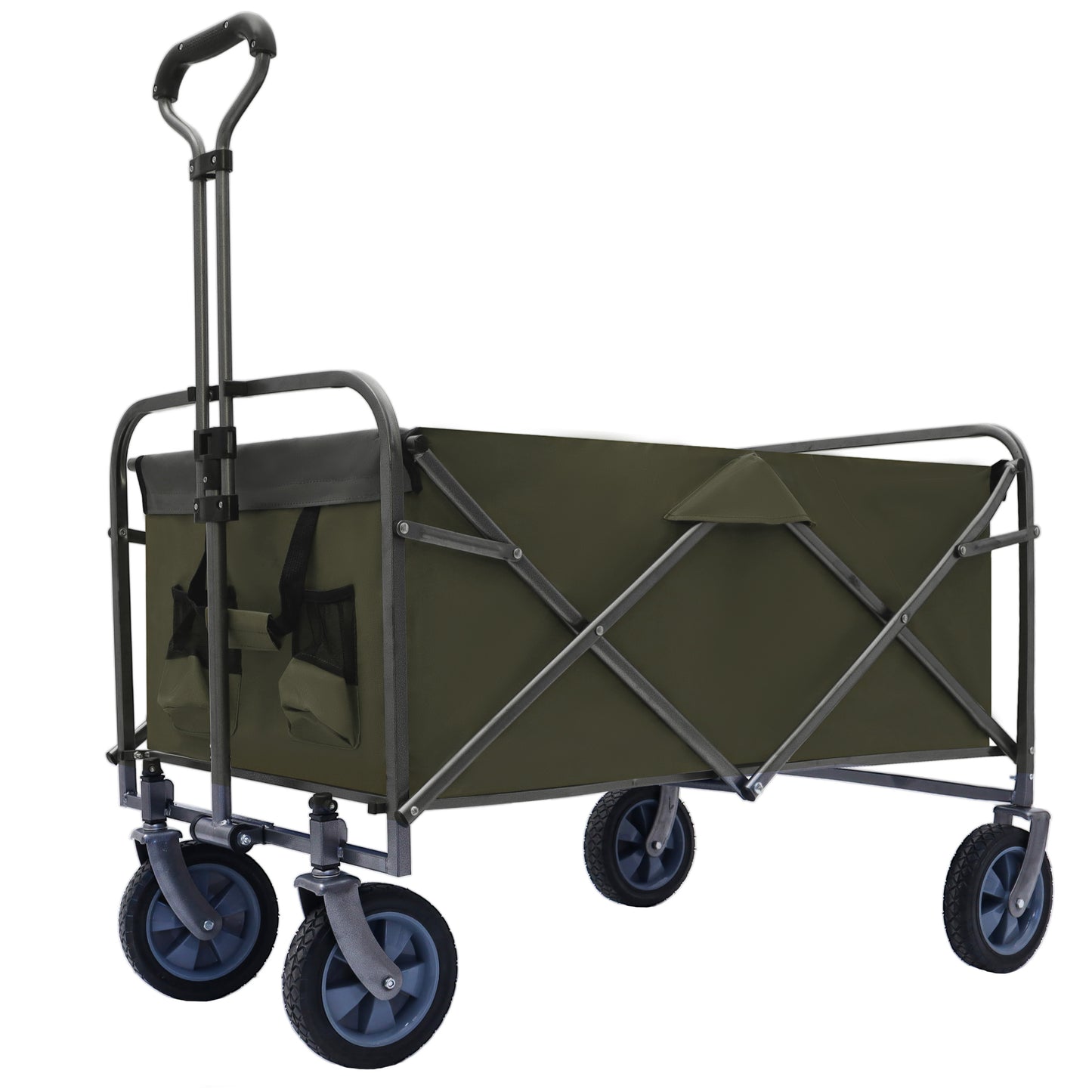 Outdoor Garden Multipurpose Micro Collapsible Beach Trolley Cart Camping Folding Wagon