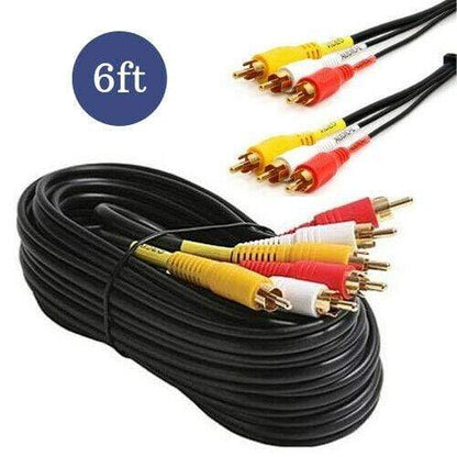 6 Ft RCA Video/ Audio Cables