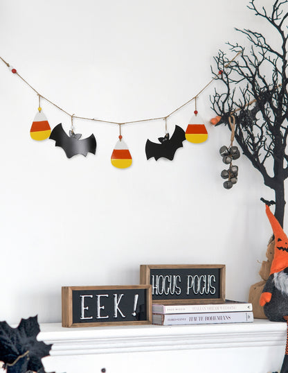 Set of 2, 47.5x7' Halloween Garland for Holiday Wall Decor