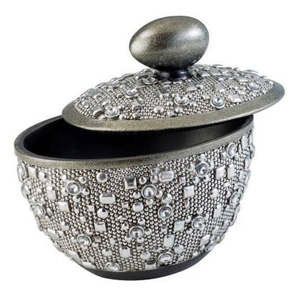 8' Tall Polyresin Decorative Jewelry Box' Twilight' with Silver finish