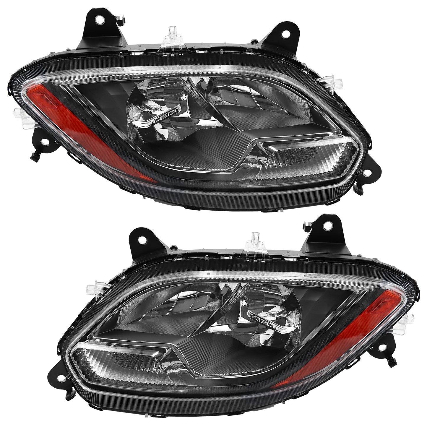 Headlights Assembly Compatible With 2018-2023 International LT625 Pair
