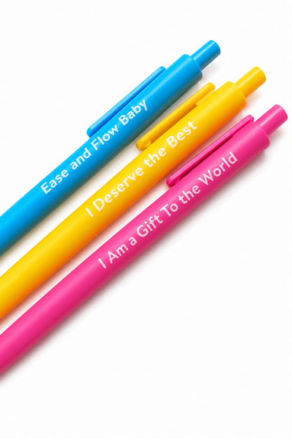 Affirmation Pens for Positive Self-Talk (3-Pack)