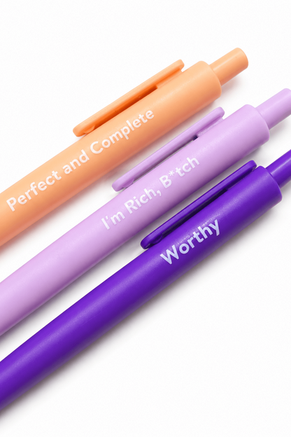 Affirmation Pens for Positive Self-Talk (3-Pack)