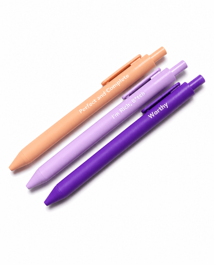 Affirmation Pens for Positive Self-Talk (3-Pack)