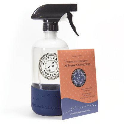 Just Add Water All-Purpose Cleaning Strips (2 Strips) + Reusable Glass Bottle