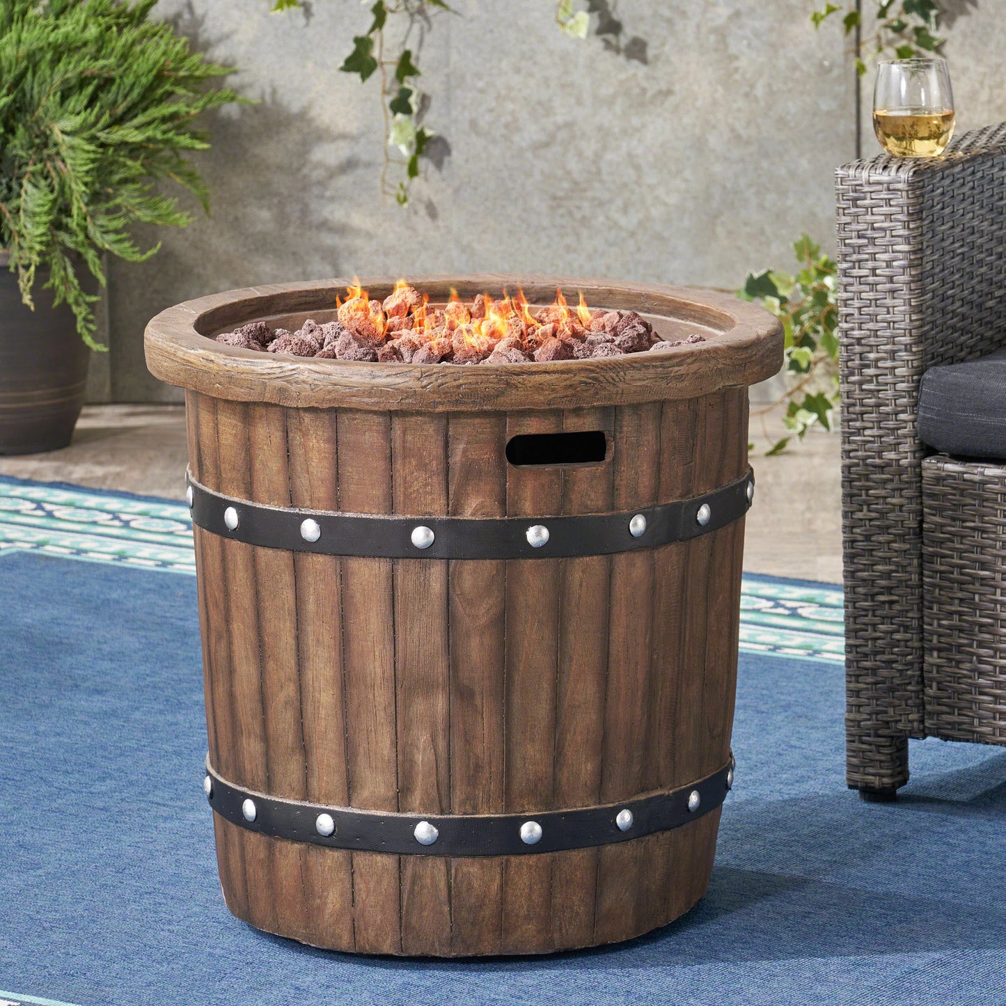 ROUND 25' MGO FIRE PIT - 40 000 BTU