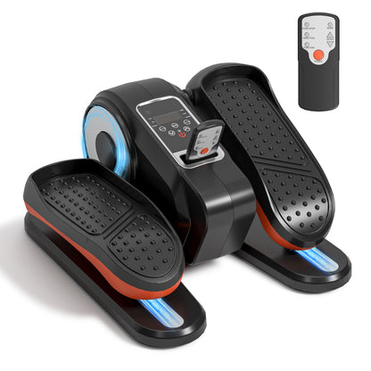 Under Desk Elliptical Machine - 12 Speeds, Remote Control, Bidirectional Pedals , Silent Seated Exerciser for Seniors & Rehabilitation