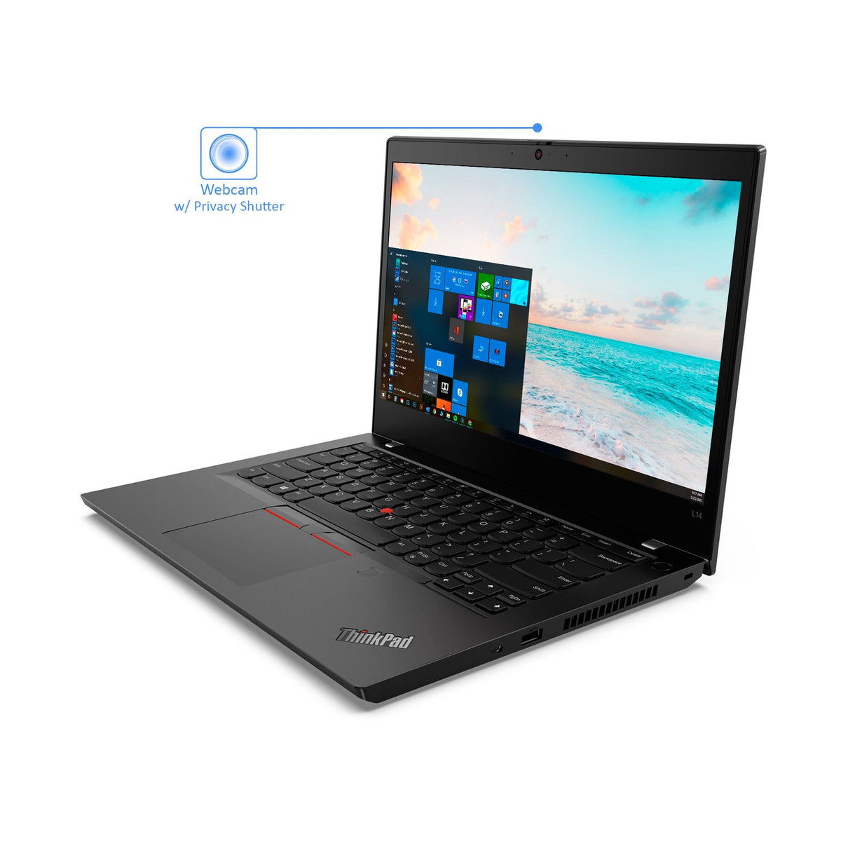 TouchScreen Lenovo ThinkPad L14 14" Laptop- 10th Gen Hyper Threaded Intel Quad Core I7, 8GB-32GB RAM, Solid State Drive, Windows 11