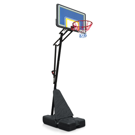 Portable Basketball Hoop for Youth Adults & Professional Match,Adjustable Height 8.04 ft to 10.01 ft,39 inch Backboard with Rebound System, Indoor/Outdoor Basketball Goal with Rebound Board and Wheels