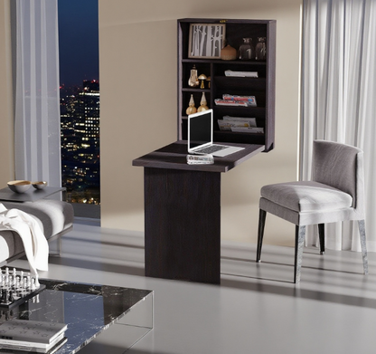 Wall Mounted Fold Out Convertible Desk, Multi-Function Floating Desk
