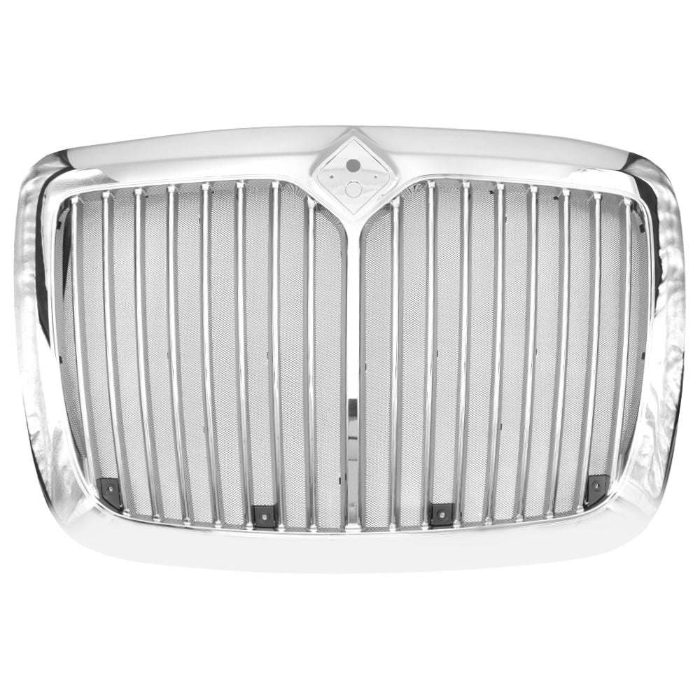 Chrome Front Grille Compatible With International Prostar 2008-2018 With Bug Screen
