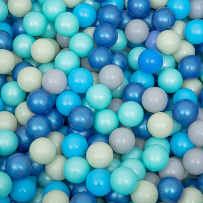 Ball Pit Balls 500 Count for Kids, Colorful Phthalate Free BPA Free Baby Toddler Play Balls for Kids Toddlers - Safe, Crushproof, Lightweight, Durable Spheres-Blue