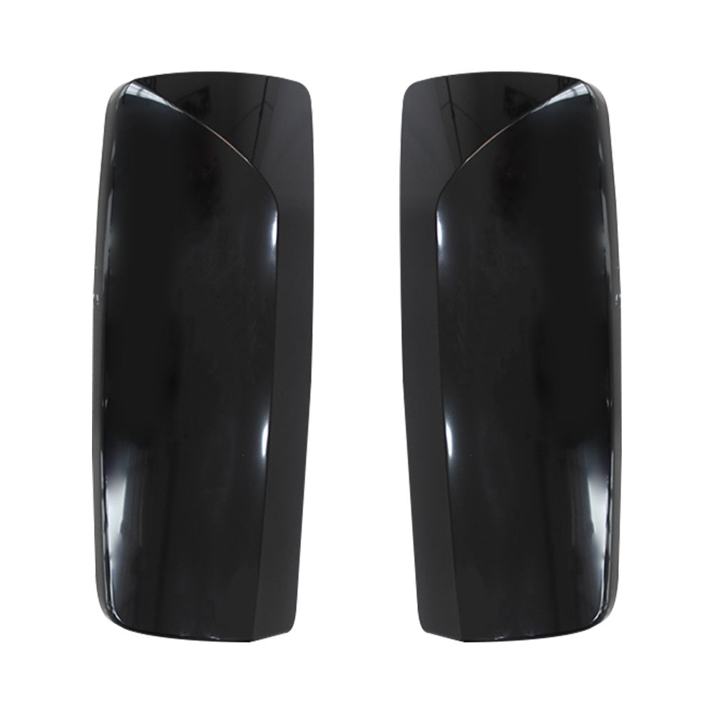 Black Door Mirror Covers Compatible With Volvo VNL/VNM 2Pcs