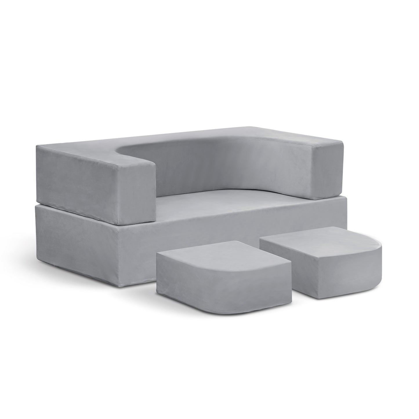 Kids Sofa Bed,Modular Couch Free Combination,Convertible Toddler Play Couch Furniture for Small Playroom