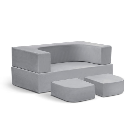 Kids Sofa Bed,Modular Couch Free Combination,Convertible Toddler Play Couch Furniture for Small Playroom