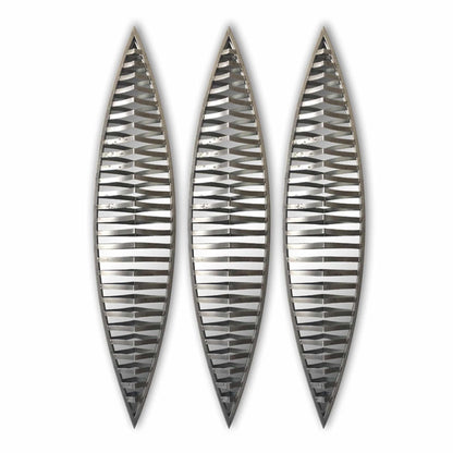 Wall Mirror - Decorative Metal Wall Mirror, Set of 3pcs