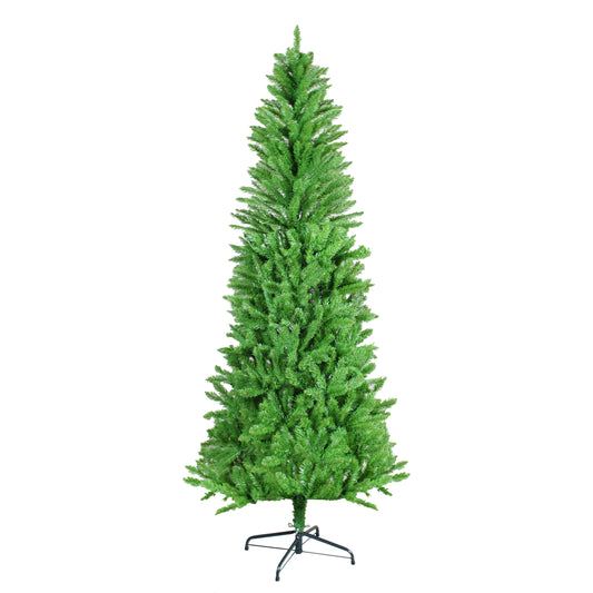The Winga 7FT Classic Pencil Christmas Tree is an 84-inch classic pencil-shaped Christmas tree suitable for both Halloween and Christmas. It features dense branches for realistic Christmas decorations