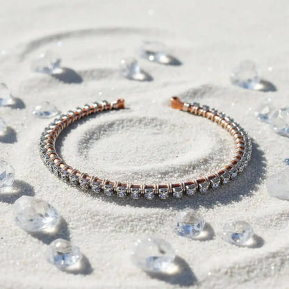 Catch-Free Crystal Rhinestone Tennis Bracelet Bangle